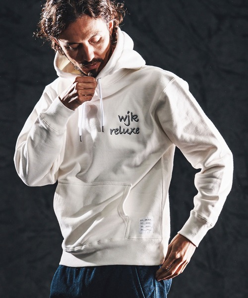 wjk reluxe(ダブルジェーケーリラックス)の「mpa4023-heavy sweat parka パーカー(WR26S-21)(パーカー・メンズ・ブラック/ホワイト/ネイビー・XL/L/M/S)」の1枚目の写真