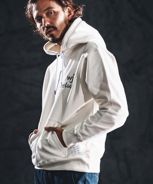 wjk reluxe(ダブルジェーケーリラックス)の「mpa4023-heavy sweat parka パーカー(WR26S-21)(パーカー・メンズ・ブラック/ホワイト/ネイビー・XL/L/M/S)」の14枚目の写真