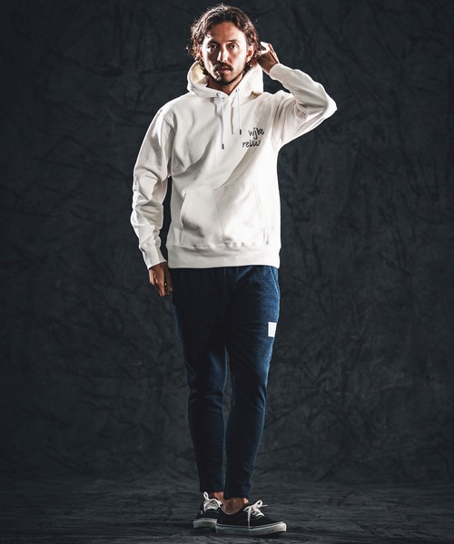 wjk reluxe(ダブルジェーケーリラックス)の「mpa4023-heavy sweat parka パーカー(WR26S-21)(パーカー・メンズ・ブラック/ホワイト/ネイビー・XL/L/M/S)」の15枚目の写真