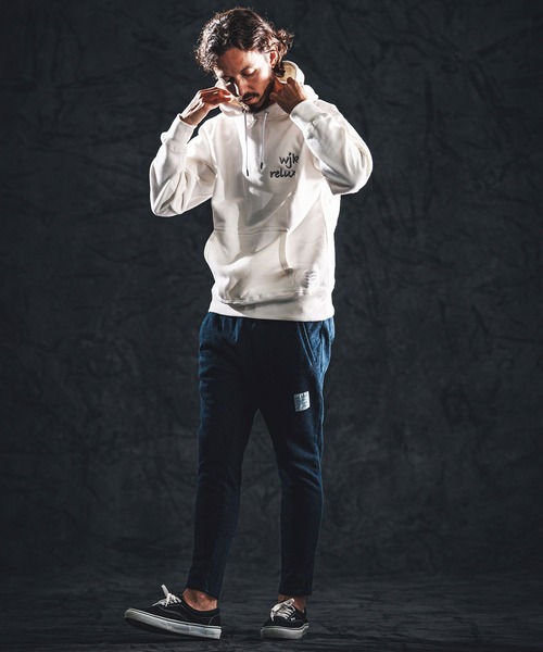 wjk reluxe(ダブルジェーケーリラックス)の「mpa4023-heavy sweat parka パーカー(WR26S-21)(パーカー・メンズ・ブラック/ホワイト/ネイビー・XL/L/M/S)」の16枚目の写真