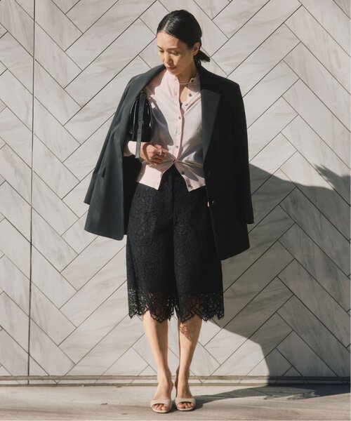 VERMEIL par iena（ヴェルメイユパーイエナ）の「《追加2》リバーレースショートパンツ（その他パンツ・レディース・ブラック・36/40/38）」の3枚目の写真