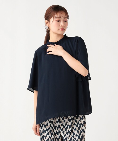 BEAMS HEART(ビームスハート)の「楊柳 ハイネック プルオーバー(シャツ/ブラウス・レディース・ネイビー/ケリーグリーン/ホワイト系その他5/グレー・FREE)」の12枚目の写真