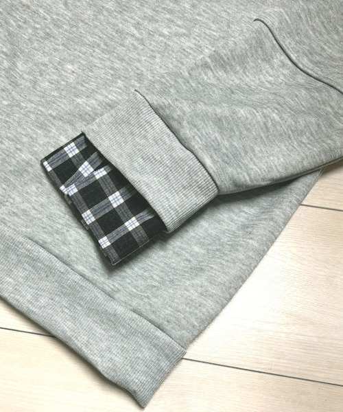 NANEA（ナネア）の「シャツレイヤード風プルオーバー（スウェット・レディース・グレー/ネイビー・X-LARGE/LARGE/MEDIUM）」の17枚目の写真