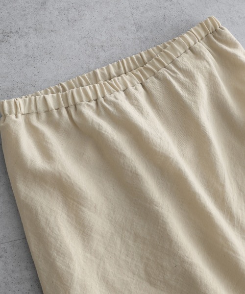 andme(アンドミー)の「リネンブレンドロングナロースカート(スカート・レディース・ブラック/ライトベージュ/モカ・M/L)」の11枚目の写真