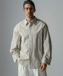 CIRCLEE（サークリー）の「CIRCLEE(サークリー)リネンブレンド ストライプシャツ（シャツ/ブラウス）」