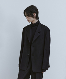 Notched Collar Jacket - Black