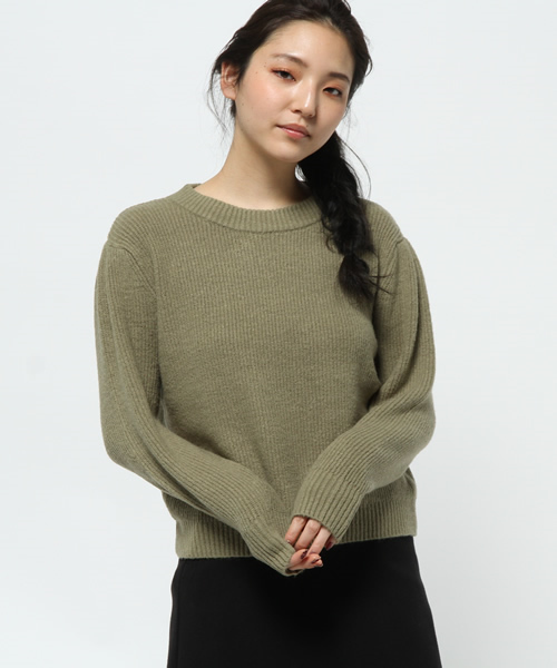 Kastane(カスタネ)の「モチモチ畦プルオーバー(ニット/セーター・レディース・キャメル/ピンク/カーキ/サックスブルー・FREE)」の14枚目の写真