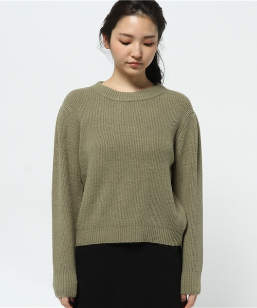 Kastane(カスタネ)の「モチモチ畦プルオーバー(ニット/セーター・レディース・キャメル/ピンク/カーキ/サックスブルー・FREE)」の5枚目の写真