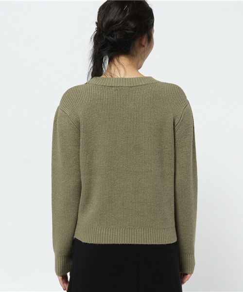 Kastane(カスタネ)の「モチモチ畦プルオーバー(ニット/セーター・レディース・キャメル/ピンク/カーキ/サックスブルー・FREE)」の7枚目の写真