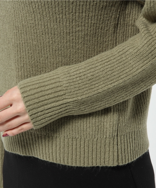 Kastane(カスタネ)の「モチモチ畦プルオーバー(ニット/セーター・レディース・キャメル/ピンク/カーキ/サックスブルー・FREE)」の9枚目の写真