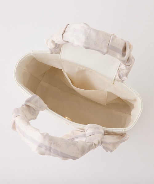 one after another NICE CLAUP（ワンアフターアナザーナイスクラップ）の「キルティングギャザーハンドルトートバッグ（トートバッグ・レディース・ピンク/ブラック/アイボリー/サックスブルー・FREE）」の14枚目の写真