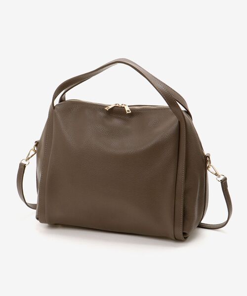 le.coeur blanc（ルクールブラン）の「MILLELA FIRENZE 2WAYボストンバック（ボストンバッグ・レディース・モカ/ブラック・FREE）」の3枚目の写真