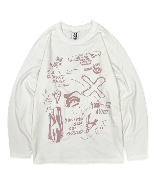 DEFYCLUBROBBERS(ディファイクラブロバース)の「3 Reason Long Sleeves (Indi Pink)(Tシャツ/カットソー・レディース・その他・M/L)」の1枚目の写真