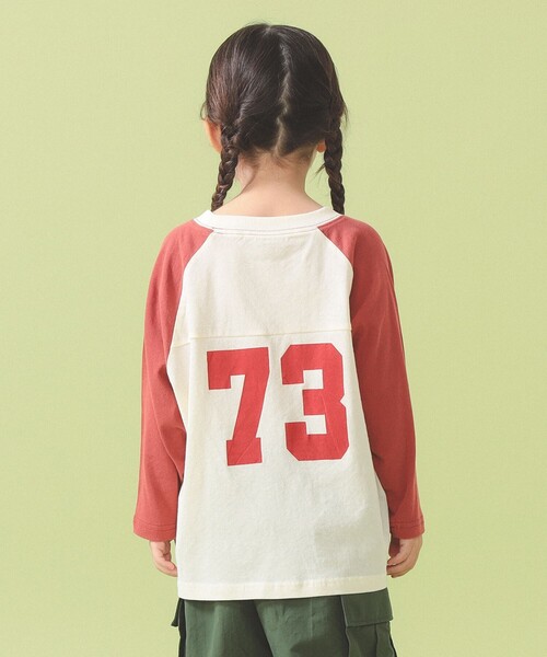 こども ビームス（コドモビームス）の「【別注】DISCUS ATHLETIC / 長袖 ラグラン スリーブ Tシャツ 2026SS（100～150cm）（Tシャツ/カットソー・キッズ・オレンジ/ライトブルー・L(140-150㎝)/M(120-130㎝)/S(100-110㎝)）」の10枚目の写真