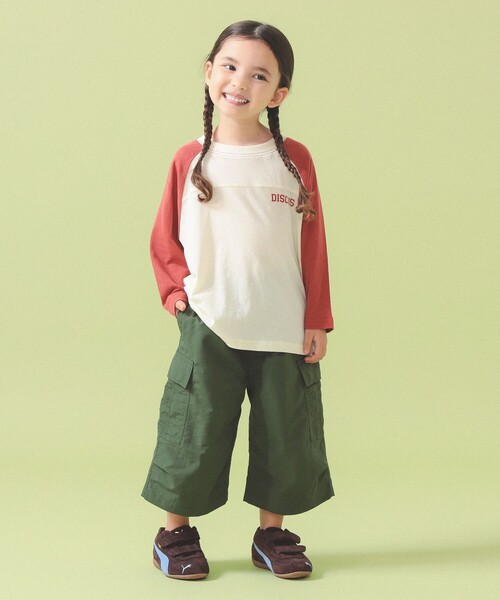 こども ビームス（コドモビームス）の「【別注】DISCUS ATHLETIC / 長袖 ラグラン スリーブ Tシャツ 2026SS（100～150cm）（Tシャツ/カットソー・キッズ・オレンジ/ライトブルー・L(140-150㎝)/M(120-130㎝)/S(100-110㎝)）」の12枚目の写真