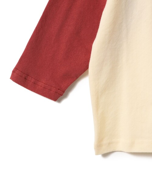 こども ビームス（コドモビームス）の「【別注】DISCUS ATHLETIC / 長袖 ラグラン スリーブ Tシャツ 2026SS（100～150cm）（Tシャツ/カットソー・キッズ・オレンジ/ライトブルー・L(140-150㎝)/M(120-130㎝)/S(100-110㎝)）」の4枚目の写真