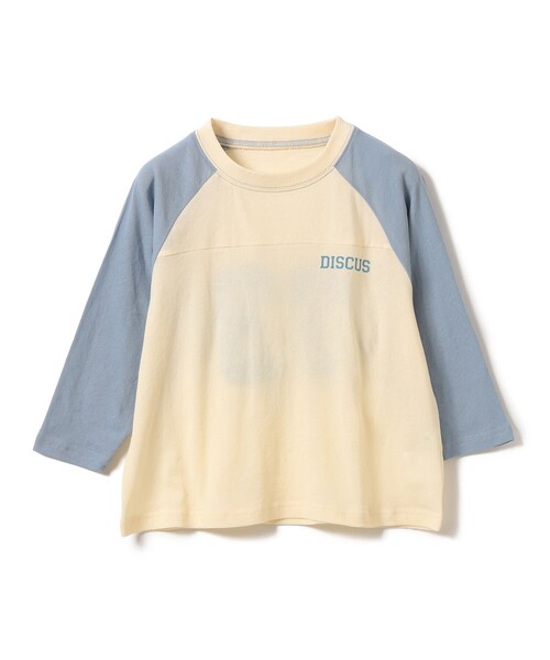 こども ビームス（コドモビームス）の「【別注】DISCUS ATHLETIC / 長袖 ラグラン スリーブ Tシャツ 2026SS（100～150cm）（Tシャツ/カットソー・キッズ・オレンジ/ライトブルー・L(140-150㎝)/M(120-130㎝)/S(100-110㎝)）」の6枚目の写真