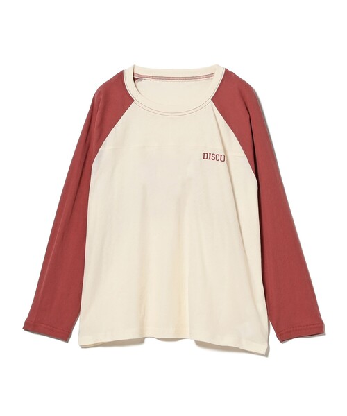 こども ビームス（コドモビームス）の「【別注】DISCUS ATHLETIC / 長袖 ラグラン スリーブ Tシャツ 2026SS（100～150cm）（Tシャツ/カットソー・キッズ・オレンジ/ライトブルー・L(140-150㎝)/M(120-130㎝)/S(100-110㎝)）」の8枚目の写真