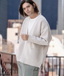 mcg3761-Airy Sheer Knit Buttonless Cardigan ニットカーディガン(S63926cmb)