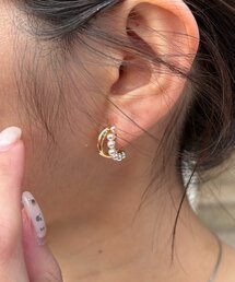 CAPRICIEUX LE'MAGE（カプリシューレマージュ）の「〈GOLDY/ゴールディ〉2連パールコンビイヤリング（イヤリング）」