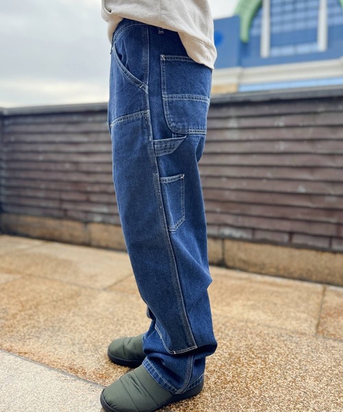 GREEN BOWL（グリーンボウル）の「グリーンボウル【GREEN BOWL】Double Knee Pants（デニムパンツ・メンズ・インディゴブルー・30inch）」の3枚目の写真