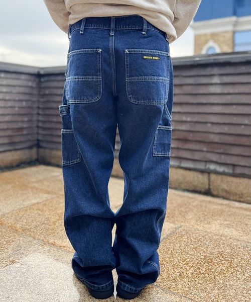 GREEN BOWL（グリーンボウル）の「グリーンボウル【GREEN BOWL】Double Knee Pants（デニムパンツ・メンズ・インディゴブルー・30inch）」の5枚目の写真