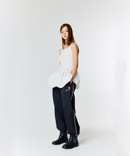 LARTIGENT(ラーティゼン)の「L15 JAQUARD TRACK PANTS(BLACK)(その他パンツ・レディース・その他・FREE)」の3枚目の写真