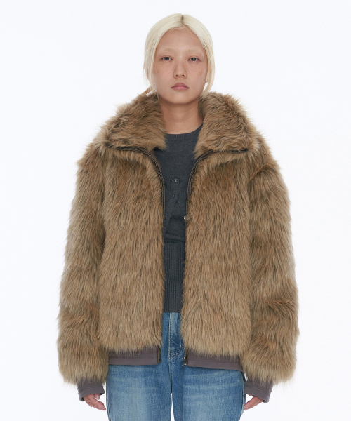 Fur Jacket Camel