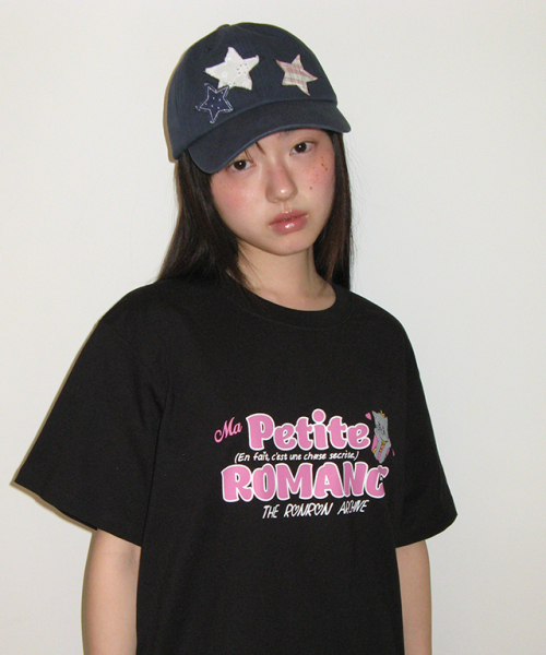 RONRON(ロンロン)の「STAR PATCH MIXED APPLIQUE BALL CAP NAVY(キャップ・レディース・その他・FREE)」の2枚目の写真