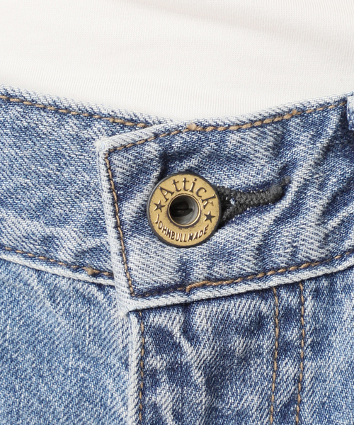 Attick by Johnbull（アティックバイジョンブル）の「【Attick by Johnbull/アティック バイ ジョンブル】ダメージワイドデニム（デニムパンツ・レディース・ブルー・34/36/38/40）」の13枚目の写真