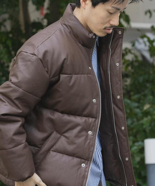 ITEMS URBANRESEARCH(アイテムズ アーバンリサーチ)の「F.L.中綿ハイネックブルゾン(ブルゾン・メンズ・ブラウン/ブラック・MEDIUM/LARGE)」の5枚目の写真