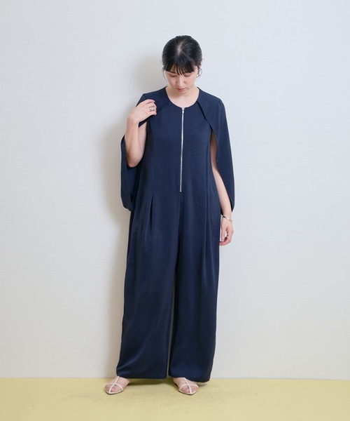 LHELBIE(レルビエ)の「【オケージョン/セレモニー】ケープマントオールインワン(つなぎ/オールインワン・レディース・ブラック/ネイビー/ブラウン・M)」の11枚目の写真