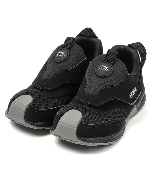 IFME(イフミー)の「KIDS|IFME joob patto 脱ぎ履き簡単 ベーシックスニーカー(スニーカー・キッズ・ブラック/ピンク/ネイビー・20.0cm/20.5cm/21.0cm/15.0cm/15.5cm/16.0cm/16.5cm/17.0cm/17.5cm/18.0cm/18.5cm/19.0cm/19.5cm)」の2枚目の写真