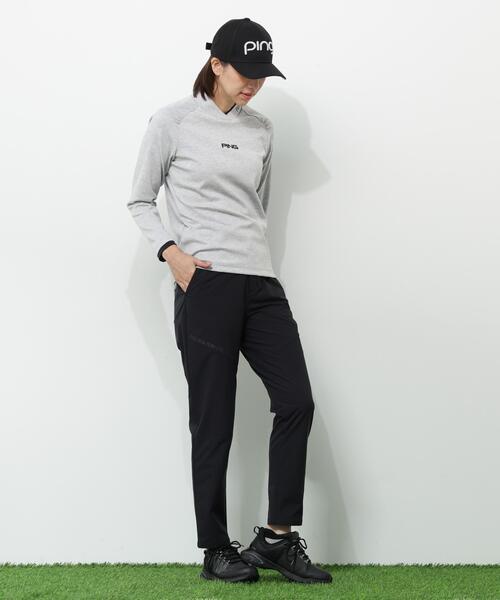 PING(ピン)の「【PING APPAREL】冷感ポンチハイネックシャツ <GOLD> (LADIES)(Tシャツ/カットソー・レディース・グレー/ネイビー/ホワイト・S/LL/L/M)」の5枚目の写真