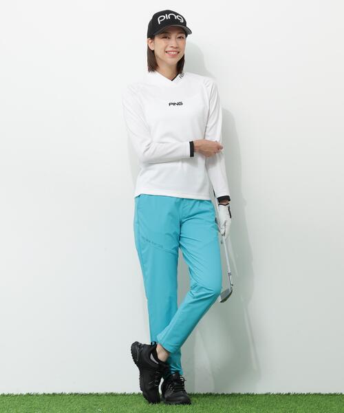 PING(ピン)の「【PING APPAREL】冷感ポンチハイネックシャツ <GOLD> (LADIES)(Tシャツ/カットソー・レディース・グレー/ネイビー/ホワイト・S/LL/L/M)」の13枚目の写真
