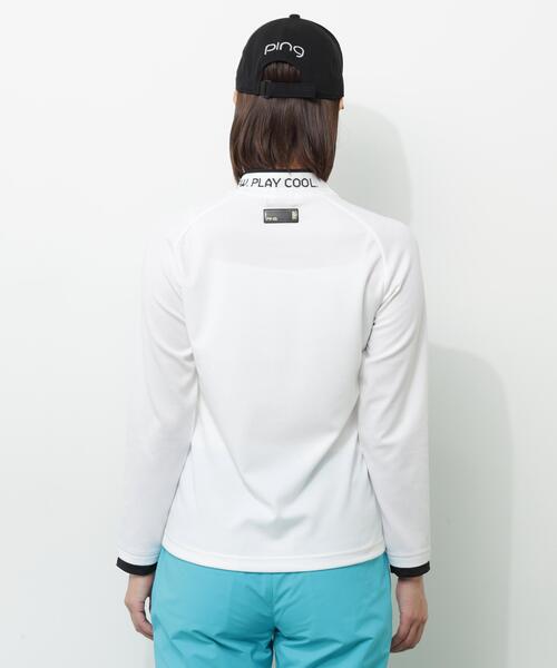 PING(ピン)の「【PING APPAREL】冷感ポンチハイネックシャツ <GOLD> (LADIES)(Tシャツ/カットソー・レディース・グレー/ネイビー/ホワイト・S/LL/L/M)」の16枚目の写真