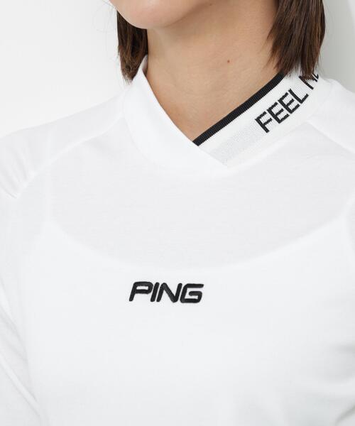 PING(ピン)の「【PING APPAREL】冷感ポンチハイネックシャツ <GOLD> (LADIES)(Tシャツ/カットソー・レディース・グレー/ネイビー/ホワイト・S/LL/L/M)」の18枚目の写真