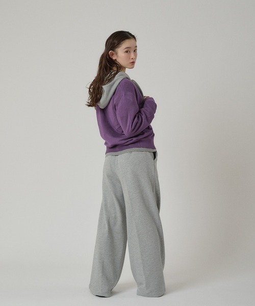 MUHET（ミュエータ）の「sweat slacks pants / スウェットスラックスパンツ（スウェットパンツ・レディース・ネイビー/杢グレー・LARGE/MEDIUM/SMALL）」の18枚目の写真