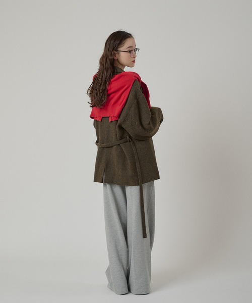 MUHET（ミュエータ）の「sweat slacks pants / スウェットスラックスパンツ（スウェットパンツ・レディース・ネイビー/杢グレー・LARGE/MEDIUM/SMALL）」の15枚目の写真