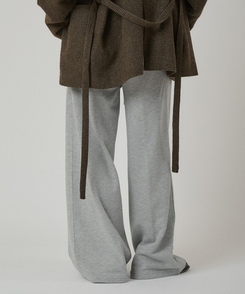 MUHET（ミュエータ）の「sweat slacks pants / スウェットスラックスパンツ（スウェットパンツ・レディース・ネイビー/杢グレー・LARGE/MEDIUM/SMALL）」の10枚目の写真