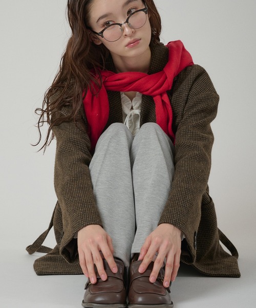 MUHET（ミュエータ）の「sweat slacks pants / スウェットスラックスパンツ（スウェットパンツ・レディース・ネイビー/杢グレー・LARGE/MEDIUM/SMALL）」の12枚目の写真