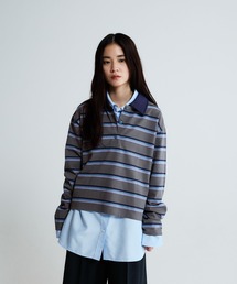 JEANASIS | アソートボーダーポロLS/650641(ポロシャツ)