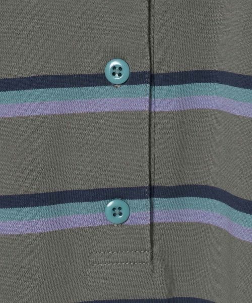 JEANASIS（ジーナシス）の「アソートボーダーポロLS/650641（ポロシャツ・レディース・ネイビー系/グレー系その他/ブラウン系その他・FREE）」の11枚目の写真