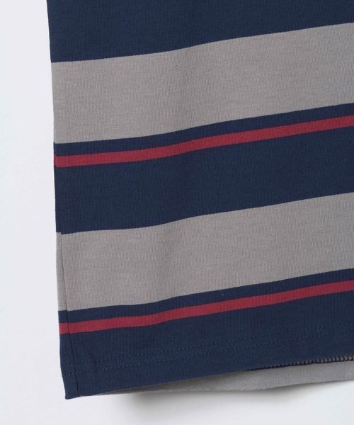 JEANASIS（ジーナシス）の「アソートボーダーポロLS/650641（ポロシャツ・レディース・ネイビー系/グレー系その他/ブラウン系その他・FREE）」の7枚目の写真