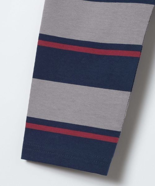 JEANASIS（ジーナシス）の「アソートボーダーポロLS/650641（ポロシャツ・レディース・ネイビー系/グレー系その他/ブラウン系その他・FREE）」の4枚目の写真