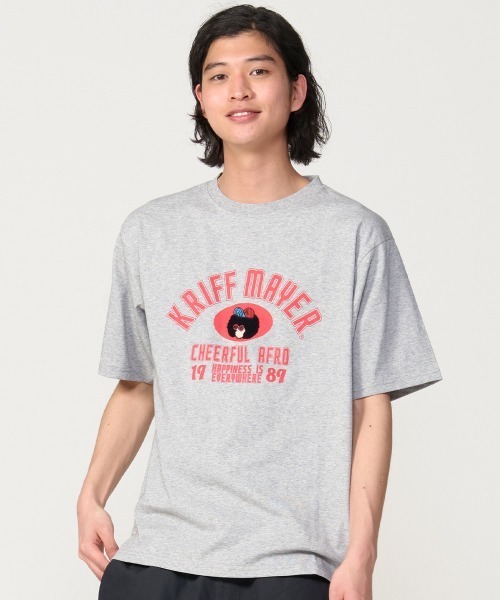 KRIFF MAYER(クリフメイヤー)の「【接触冷感・汗染み防止・防汚・吸水速乾】ウェットプロテクトTシャツ(アフロカレッジ)(Tシャツ/カットソー・メンズ・ブラック/グレー/オフホワイト/ブラウン・MEDIUM/X-LARGE/LARGE)」の5枚目の写真