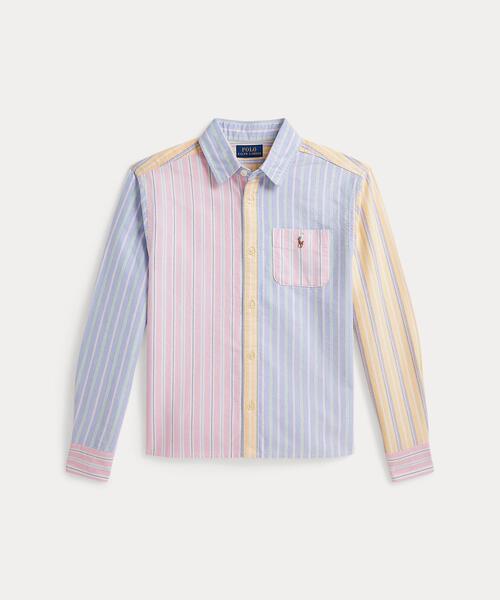 POLO RALPH LAUREN CHILDRENSWEAR(ポロ ラルフ ローレン チルドレンズウェア)の「ストライプド コットン オックスフォード ボクシー ファン シャツ(シャツ/ブラウス・キッズ・マルチ・10/14/16/7)」の2枚目の写真