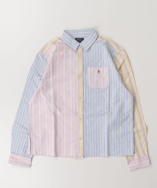 POLO RALPH LAUREN CHILDRENSWEAR(ポロ ラルフ ローレン チルドレンズウェア)の「ストライプド コットン オックスフォード ボクシー ファン シャツ(シャツ/ブラウス・キッズ・マルチ・10/14/16/7)」の7枚目の写真