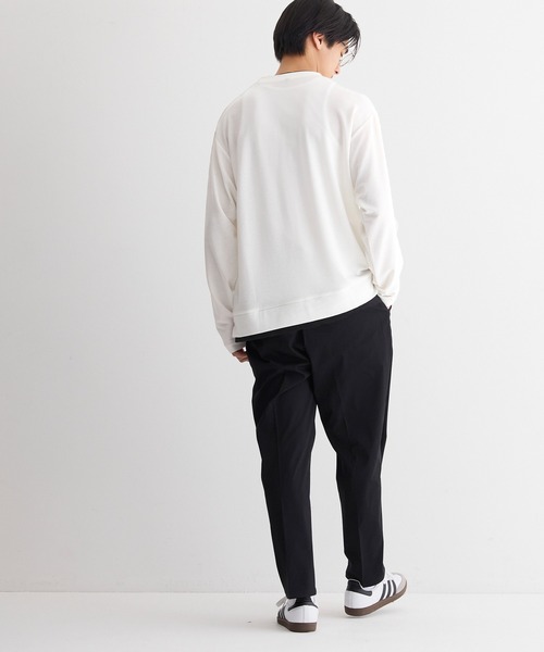 coca(coca)(コカ)の「ミニワッフルレイヤード風ロンT(Tシャツ/カットソー・メンズ・ホワイト/ブラック・XL/L/M)」の7枚目の写真