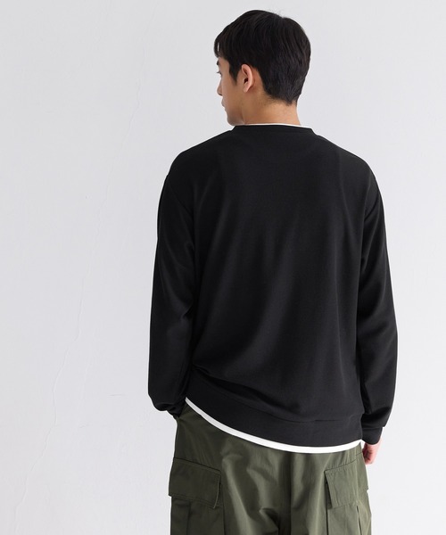coca(coca)(コカ)の「ミニワッフルレイヤード風ロンT(Tシャツ/カットソー・メンズ・ホワイト/ブラック・XL/L/M)」の12枚目の写真